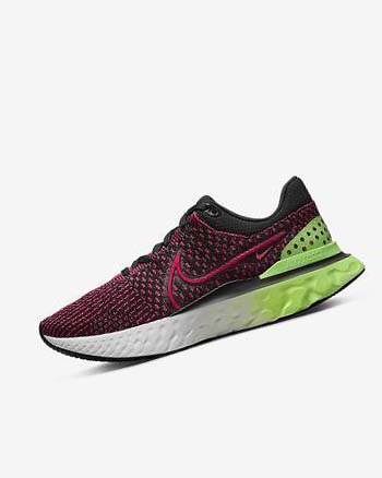 Nike React Infinity Run Flyknit 3 Negros Verdes Rojos Rojos | MX 4721